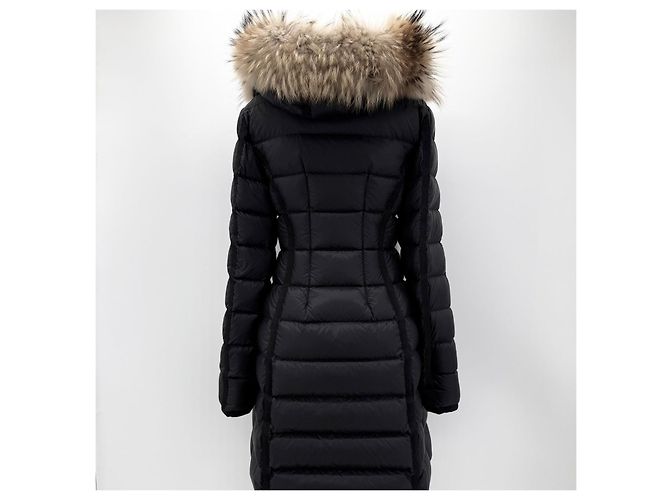 Moncler Herminfer Damen Lang Daunenjacke Schwarz - Ansicht 6