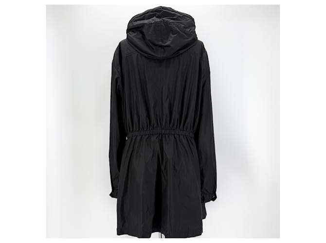 Prada Giacca a vento lunga in Re-Nylon con logo Triangle Nero - vista 6