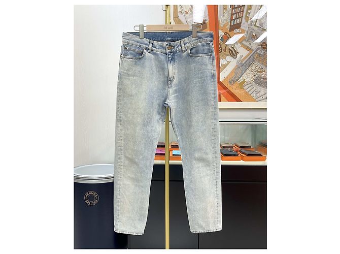 Louis Vuitton Wasched Denim Jeans Hellblau - Ansicht 2