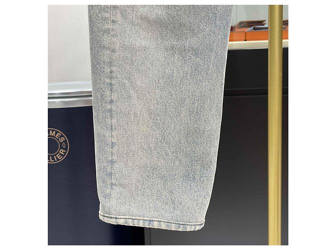 Louis Vuitton Wasched Denim Jeans Hellblau - Ansicht 4