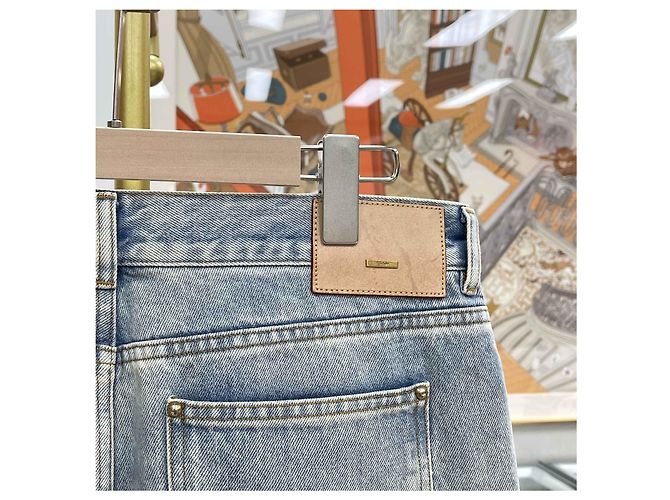 Louis Vuitton Wasched Denim Jeans Hellblau - Ansicht 6