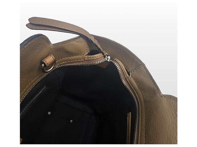 Burberry Bolsa de Ombro House Check Grain Small Banner Marrom - vista 5