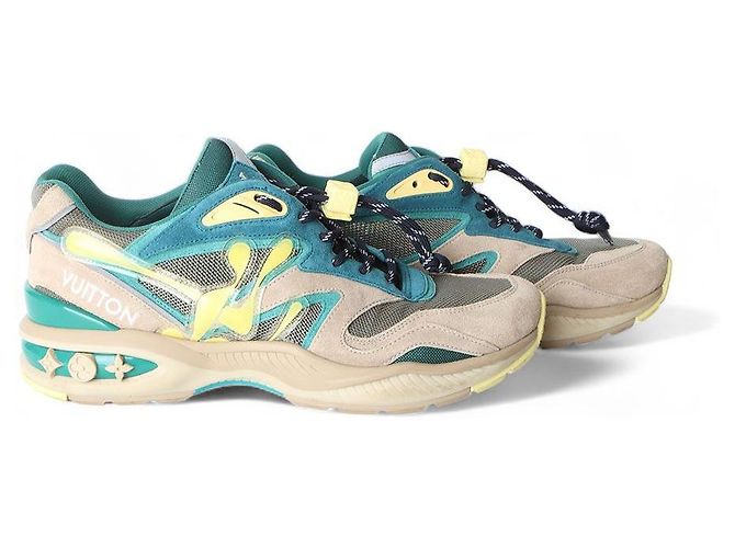 Louis Vuitton Sneakers LV Trail Suede Virgil Abloh Multicolore - vista 3