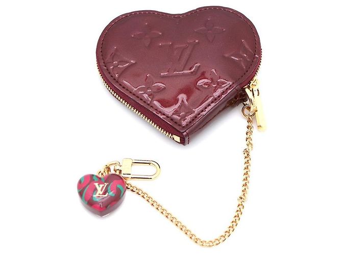 Louis Vuitton Amarante Vernis Heart Münzbeutel Rot - Ansicht 2