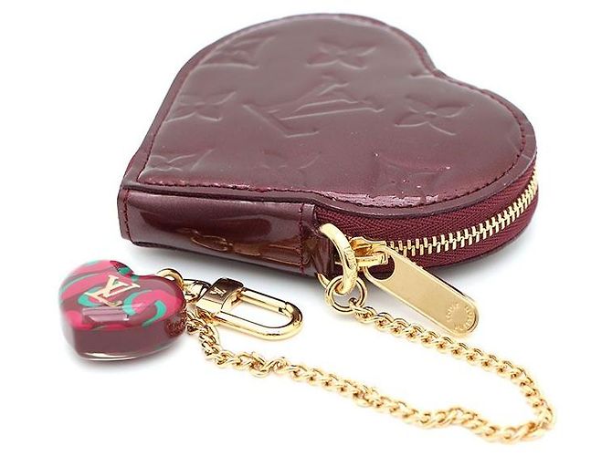 Louis Vuitton Amarante Vernis Heart Münzbeutel Rot - Ansicht 3