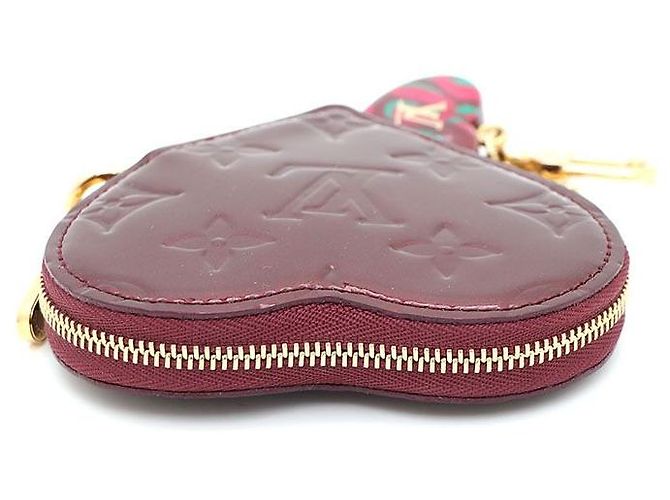 Louis Vuitton Amarante Vernis Heart Münzbeutel Rot - Ansicht 4