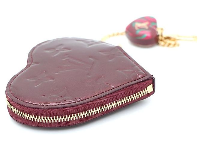 Louis Vuitton Amarante Vernis Heart Münzbeutel Rot - Ansicht 5