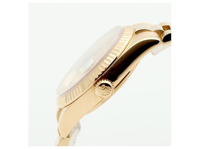 Rolex Orologio Day-Date in oro da uomo con diamanti originali e nuova fibbia D'oro - vista 11