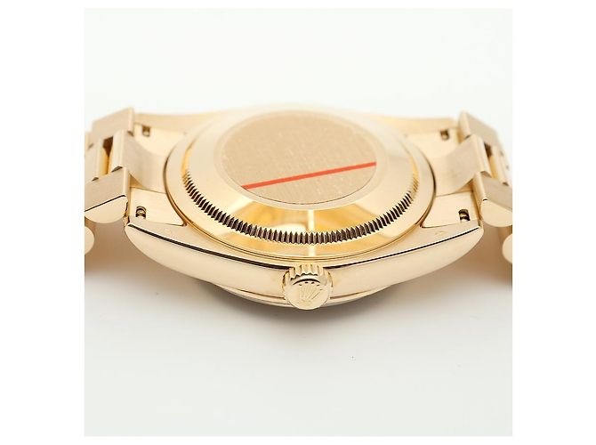 Rolex Orologio Day-Date in oro da uomo con diamanti originali e nuova fibbia D'oro - vista 15