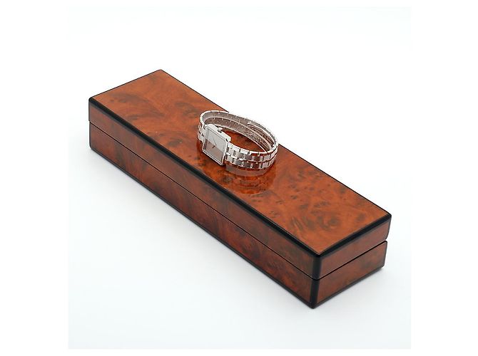 Piaget Relógio Vintage Feminino de Ouro Protocol Large White Gold Simple Lined Diamond Manual Branco - vista 25