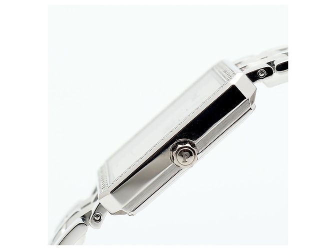 Piaget Relógio Vintage Feminino de Ouro Protocol Large White Gold Simple Lined Diamond Manual Branco - vista 9