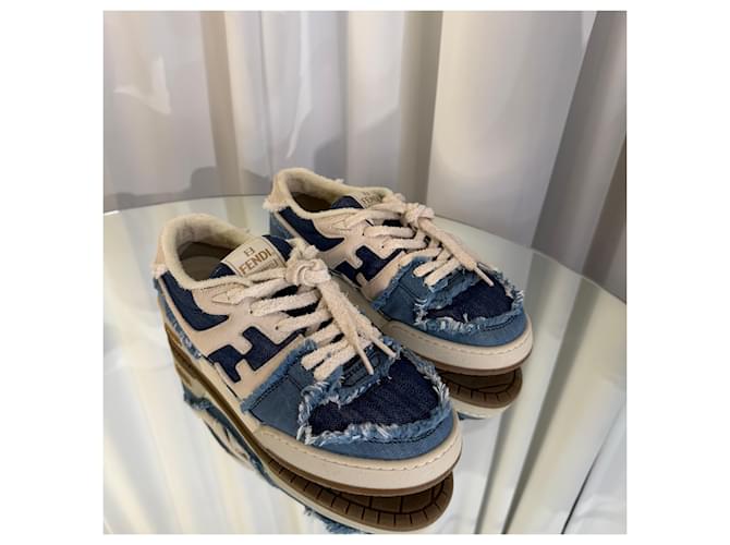 Fendi Denim-Sneaker Mehrfarben - Ansicht 2