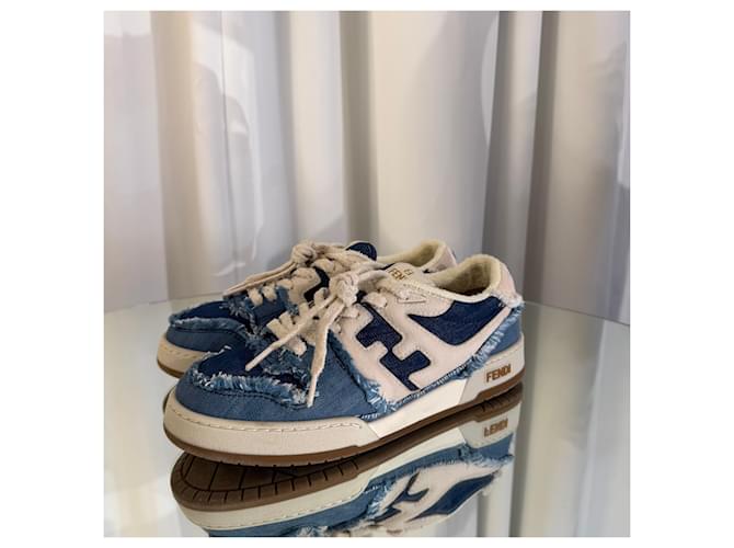 Fendi Denim-Sneaker Mehrfarben - Ansicht 3