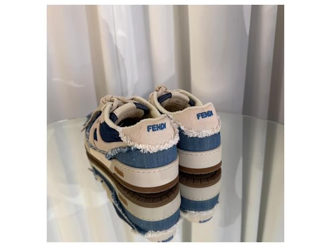 Fendi Denim-Sneaker Mehrfarben - Ansicht 4