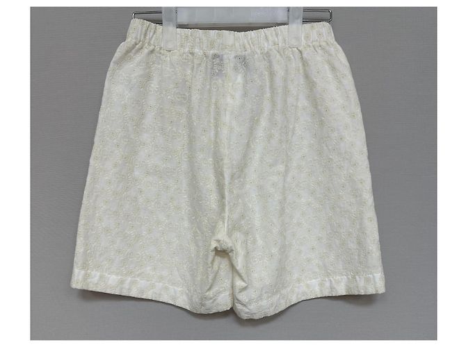 Gucci Short de algodón con bordado de flores GG Plata - vista 4