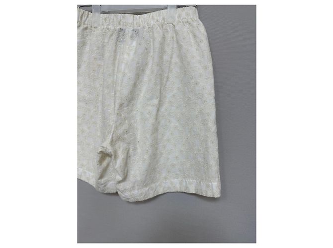 Gucci Short de algodón con bordado de flores GG Plata - vista 6