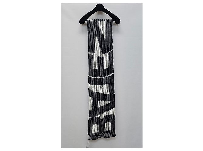 Balenciaga Sciarpa in lana con logo stampato Multicolore - vista 4