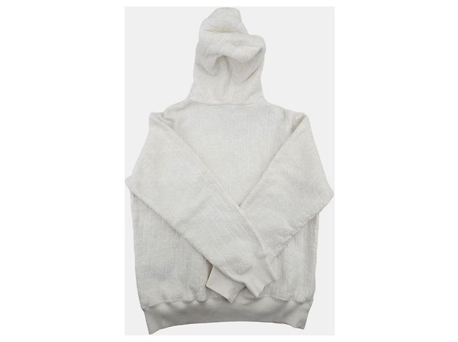 Dior Moletom com capuz em jacquard de moletom Oblique Branco - vista 4