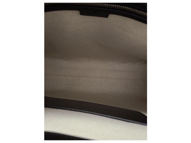 Gucci Black GG Embossed Leather Medium Tote Bag - view 4