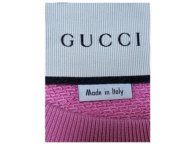 Gucci Rosa Sweatshirt mit Teddybär-Stickerei XS Pink - Ansicht 7
