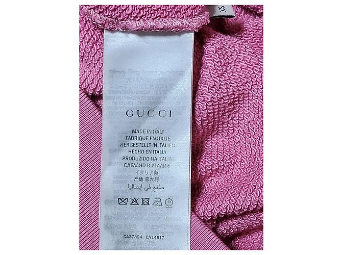 Gucci Rosa Sweatshirt mit Teddybär-Stickerei XS Pink - Ansicht 8