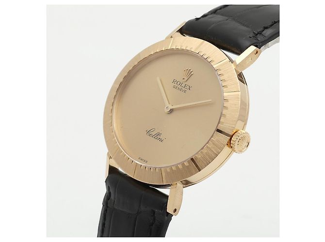 Rolex Orologio Cellini Selene Coin Gold Unisex con Certificato Nero - vista 12