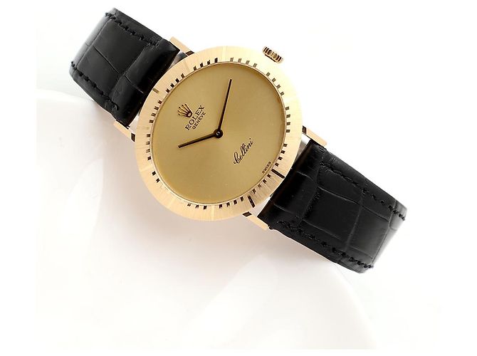 Rolex Orologio Cellini Selene Coin Gold Unisex con Certificato Nero - vista 2
