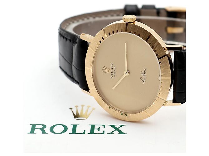 Rolex Orologio Cellini Selene Coin Gold Unisex con Certificato Nero - vista 24