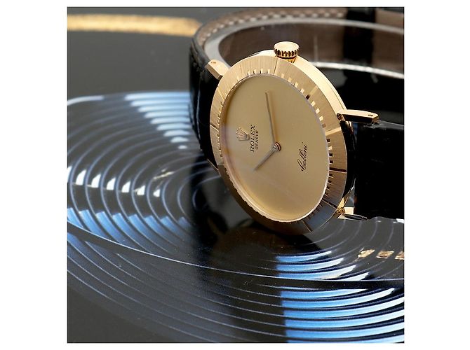 Rolex Orologio Cellini Selene Coin Gold Unisex con Certificato Nero - vista 25