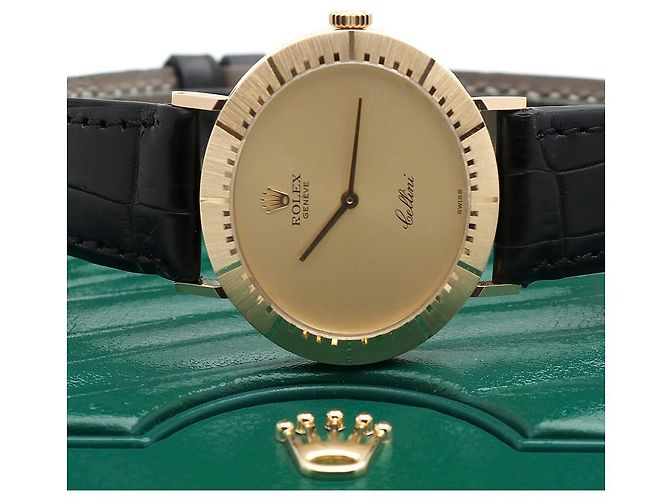 Rolex Orologio Cellini Selene Coin Gold Unisex con Certificato Nero - vista 26