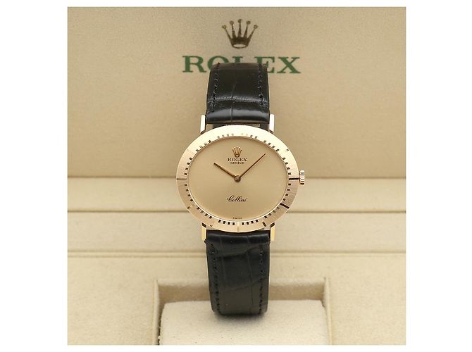 Rolex Orologio Cellini Selene Coin Gold Unisex con Certificato Nero - vista 27