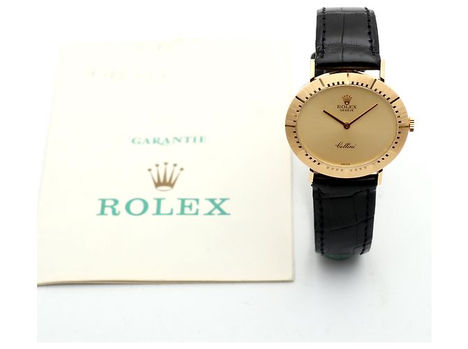 Rolex Orologio Cellini Selene Coin Gold Unisex con Certificato Nero - vista 3