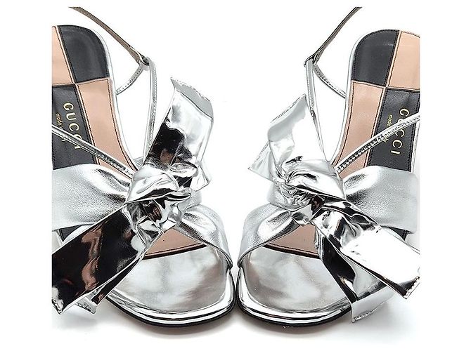 Gucci Sandali argentati Argento - vista 3