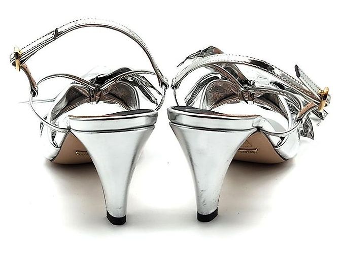 Gucci Sandali argentati Argento - vista 4