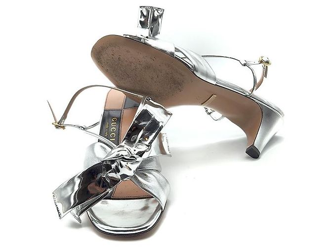 Gucci Sandali argentati Argento - vista 5