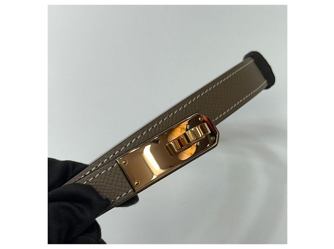Hermès Kelly Gürtel Etoupe Rose Gold Pink - Ansicht 4