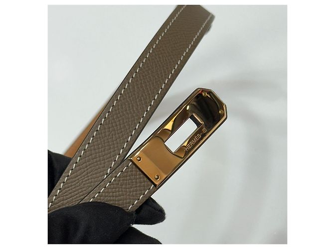 Hermès Kelly Gürtel Etoupe Rose Gold Pink - Ansicht 6