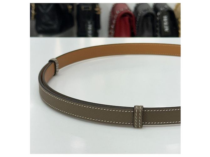 Hermès Kelly Gürtel Etoupe Rose Gold Pink - Ansicht 7