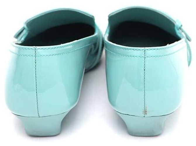 Salvatore Ferragamo Décolleté e mocassini BONNIE Mint Patent Ferragamo Verde - vista 3