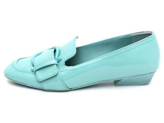 Salvatore Ferragamo Décolleté e mocassini BONNIE Mint Patent Ferragamo Verde - vista 8