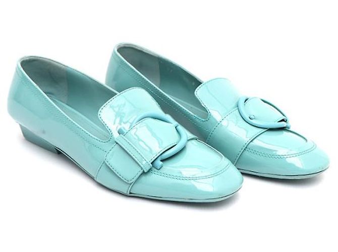 Salvatore Ferragamo Décolleté e mocassini BONNIE Mint Patent Ferragamo Verde - vista 9