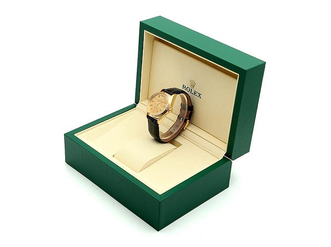 Rolex Vintage Day-Date Leather Watch for Men Golden - view 26