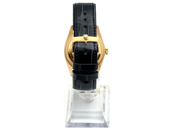 Rolex Vintage Day-Date Leather Watch for Men Golden - view 6