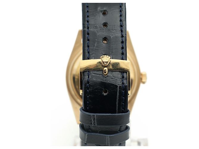 Rolex Vintage Day-Date Leather Watch for Men Golden - view 7