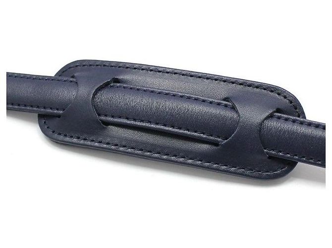 MCM Tracolla a bandoliera in pelle blu navy - vista 4