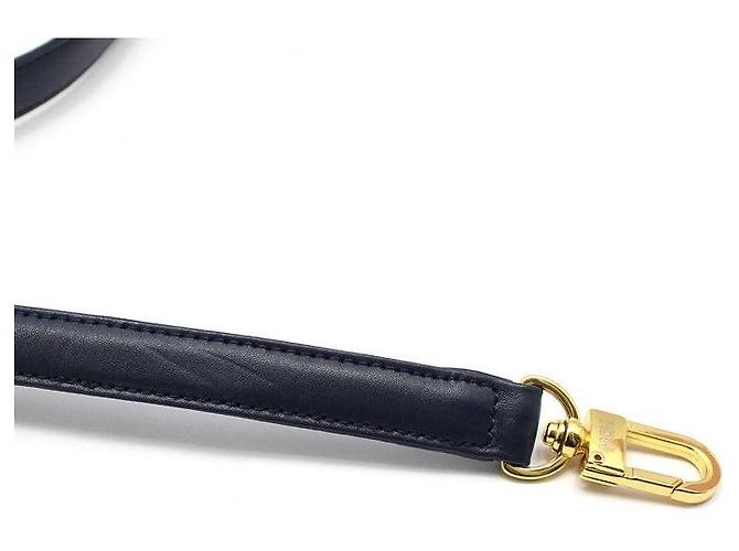 MCM Tracolla a bandoliera in pelle blu navy - vista 7