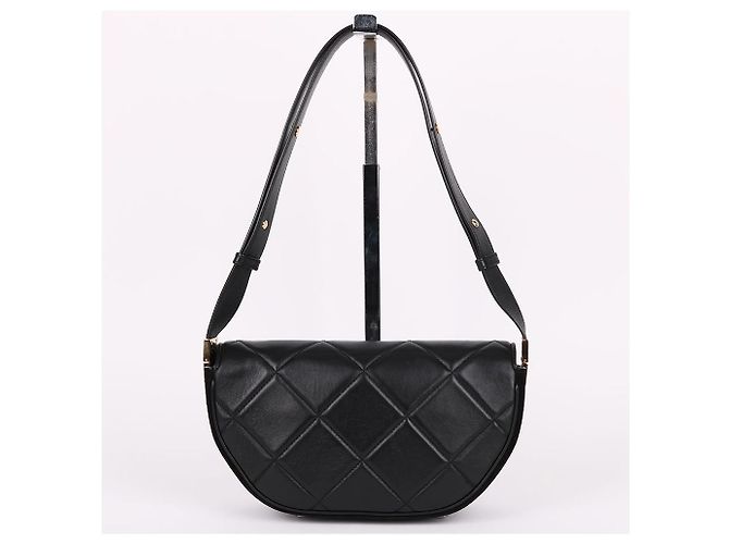 Burberry Piccola borsa a tracolla Olympia trapuntata nera Nero - vista 4