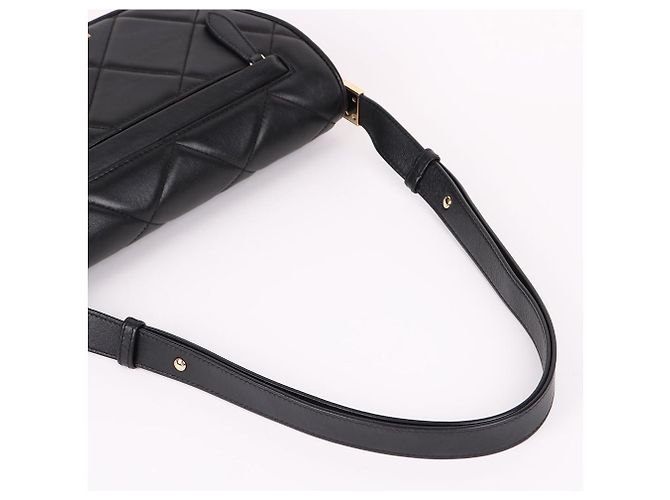 Burberry Piccola borsa a tracolla Olympia trapuntata nera Nero - vista 7