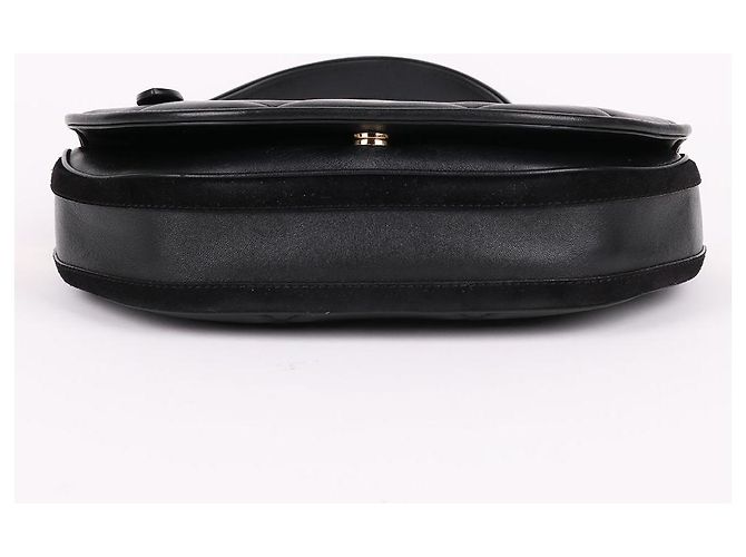 Burberry Piccola borsa a tracolla Olympia trapuntata nera Nero - vista 8