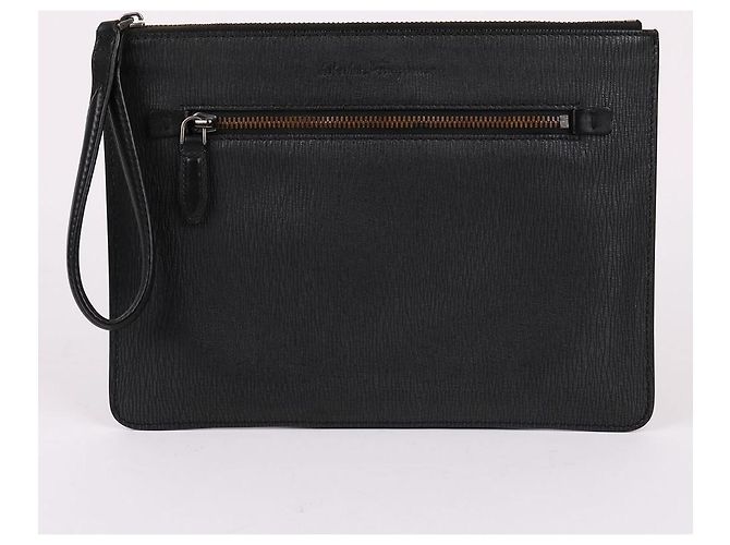 Salvatore Ferragamo Pochette à bandoulière noire taille Medium - vue 2